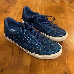 Sparkly Blue Sneakers